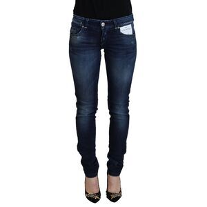 Acht Blue Cotton Low Waist Slim Fit Women Casual Denim Women's Jeans
